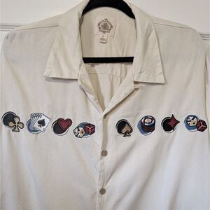 Button-Up Gambling Shirt Paradise Collection Mens XXL
